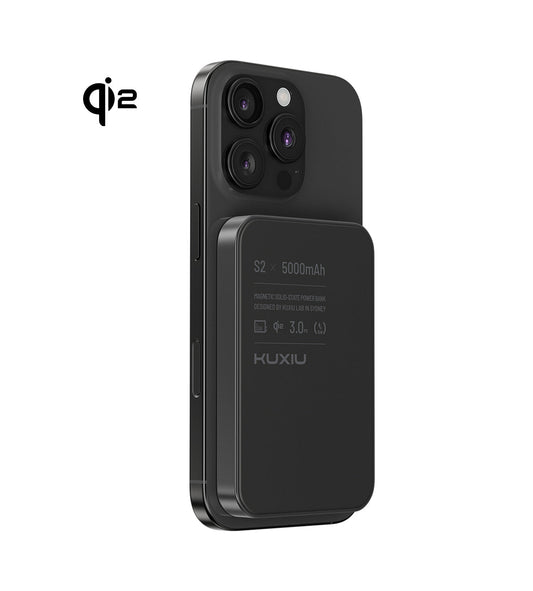 KUXIU S2 Qi2 5000mAh MagSafe Solid-State Power Bank