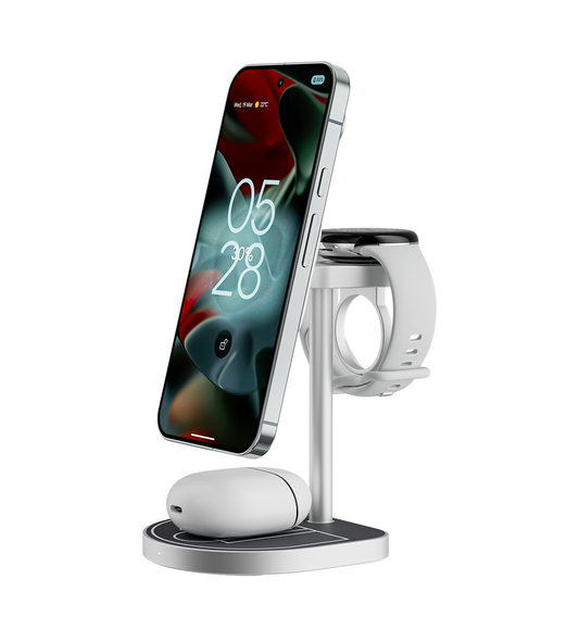 KUXIU 3-Point Power Creative 3-in-1 MagSafe Charging Stand for Google Devices