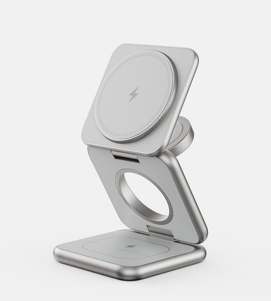 KUXIU X40Plus 3-In-1 Foldable Magnetic Wireless Charger & Stand Kit