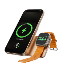 KUXIU K1 15W Fast Charging 3-in-1 MagSafe Power Bank - 5000mAh - Desert Titanium