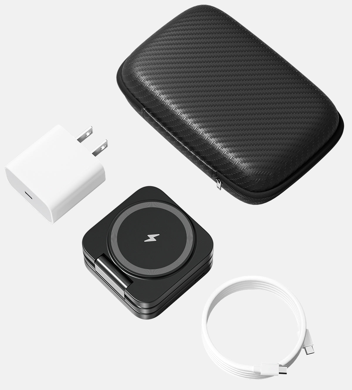 KUXIU X55 3-In-1 Foldable Magnetic Wireless Charger & Stand