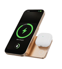 KUXIU K1 15W Fast Charging 3-in-1 MagSafe Power Bank - 5000mAh - Desert Titanium