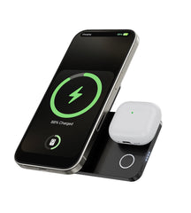 KUXIU K1 15W Fast Charging 3-in-1 MagSafe Power Bank - Black