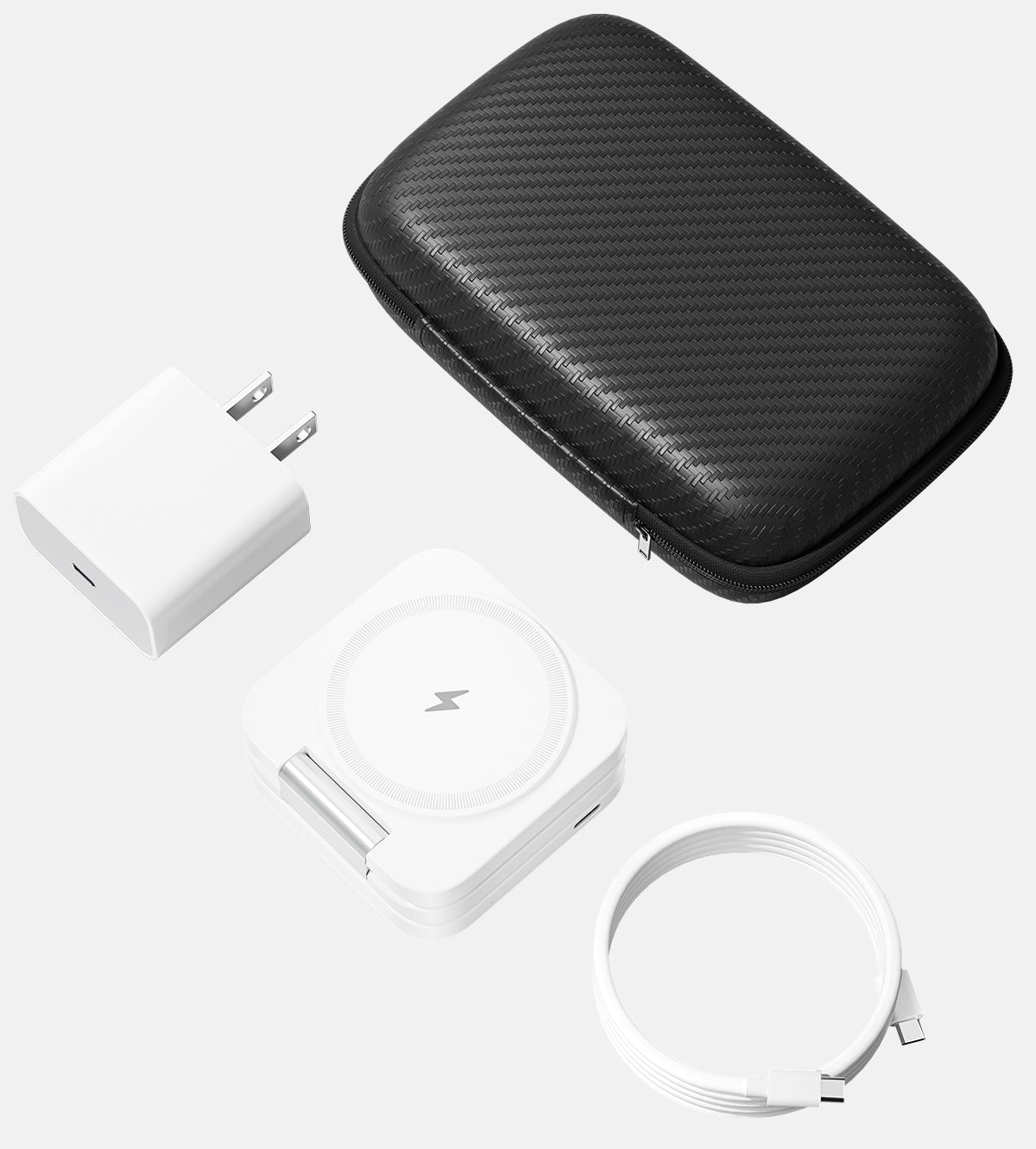 KUXIU X55 3-In-1 Foldable Magnetic Wireless Charger & Stand