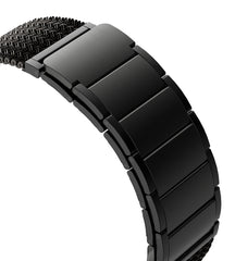 KUXIU Black Stainless Steel Magnetic Apple Watch Band