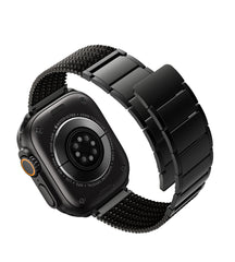KUXIU Black Stainless Steel Magnetic Apple Watch Band