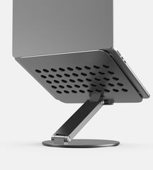 KUXIU X53 Hub Multifunctional Laptop Stand - Wood Grain