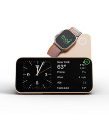 KUXIU K1 15W Fast Charging 3-in-1 MagSafe Power Bank - 5000mAh - Desert Titanium