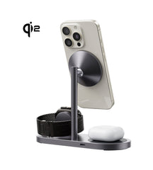 KUXIU X23Q Qi2 3-In-1 Foldable Magnetic Wireless Charging Station