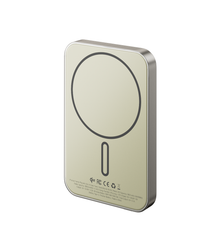 KUXIU S2 Qi2 5000mAh MagSafe Solid-State Power Bank - Natural titanium