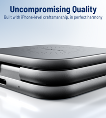 KUXIU X40 Turbo Qi2.2 Certified 25W 3-in-1 MagSafe Foldable Wireless Charging Stand - Gray