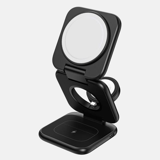 KUXIU X55Plus 3-In-1 Foldable Magnetic Wireless Charger & Stand Kit